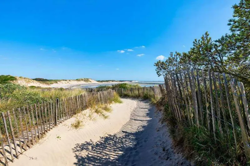 Sentier des dunes vers la plage - ambiance Berck-sur-Mer